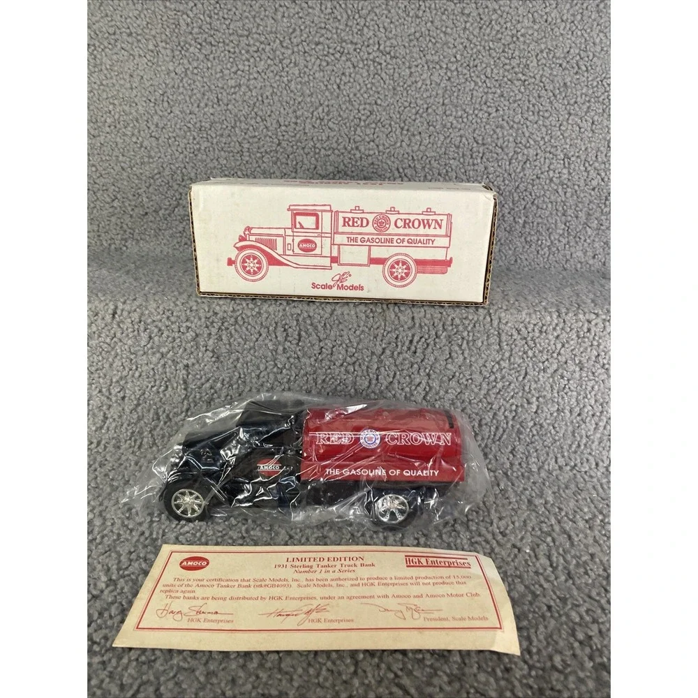 Vintage ERTL 1931 Amoco Sterling Tanker Truck Bank -Limited Edition- HGK Ent.